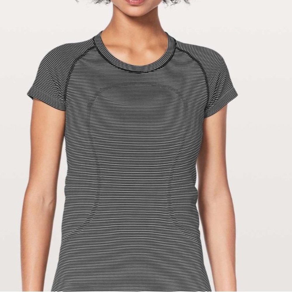 Lululemon Swiftly Tech Short Sleeve Crew White White Black